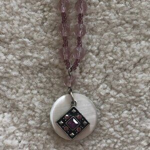 Crystal and Silver Necklace